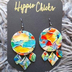 Polymer clay earrings